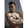 Breedwell Brassards Neo Camo Noir-Vert Neon